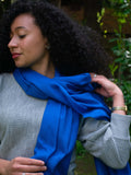 Royal blue Merino Wool Stole