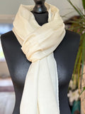 Cream Merino Wool Stole